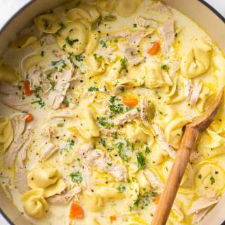 Creamy Chicken Tortellini Soup