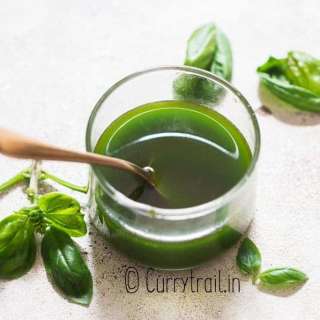 Fresh Basil Oil (Basil Infused Herb Oil)