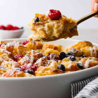 Croissant Breakfast Casserole