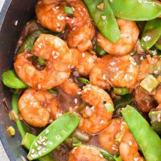 Healthy Shrimp Stir-Fry with Snow Peas