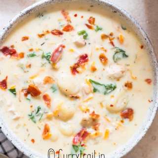 Chicken Gnocchi Soup with Bacon