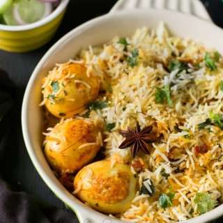 Egg dum biryani
