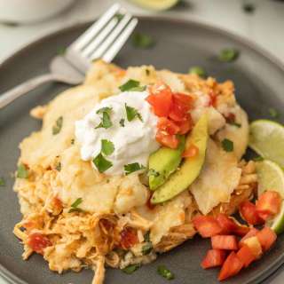 Crock pot Chicken Enchilada casserole