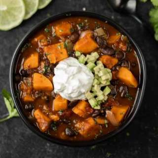 Crock Pot Sweet Potato Black Bean Chili
