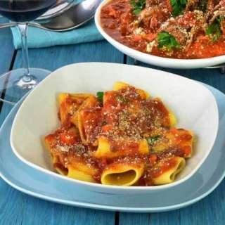 Ragù Napoletano - Neapolitan-Style Italian Meat Sauce with Paccheri Pasta Recipe