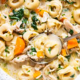 Creamy Chicken Tortellini Soup