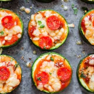 Low-Carb Zucchini Pizza Bites