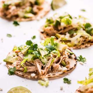Instant Pot Salsa Verde Chicken Tacos