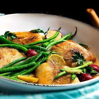 Baked Cod with Green Beans and Potatoes Recipe