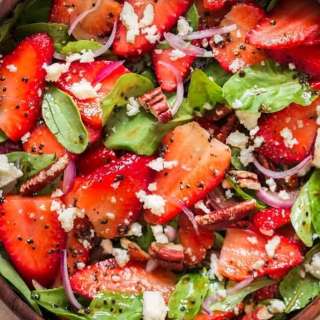  Strawberry Spinach Salad with Poppy Seed Dressing