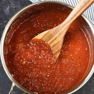 Homemade marinara sauce