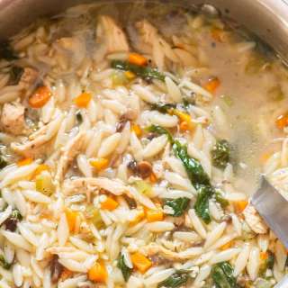 Lemon Chicken Orzo Soup