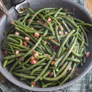 Pan-Fried Green Beans with Bacon (Prancetta)