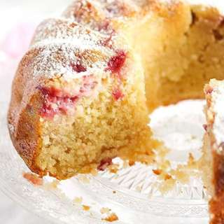 Strawberry Rhubarb Bundt Cake