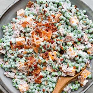 Creamy Pea Salad with Bacon