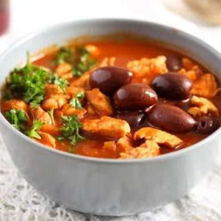 Moroccan Chicken Stew with Olives