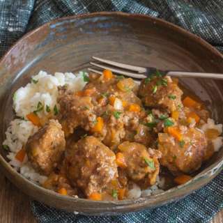 Little Meatballs with Parmesan Garlic Rice