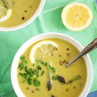 Cream of Asparagus Soup with Milk