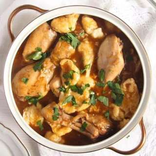 Chicken Paprikash with Dumplings