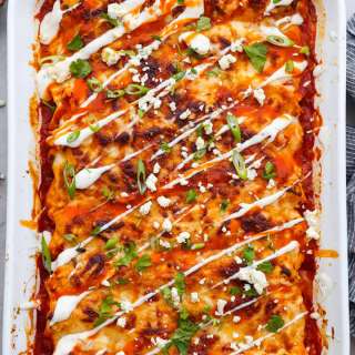 Buffalo Chicken Enchiladas