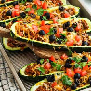 Zucchini Taco Boats