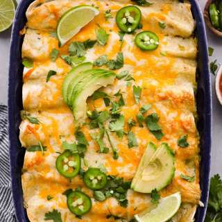 Honey Lime Chicken Enchiladas