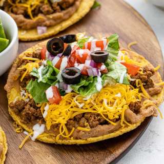 Ground Beef Tostada Recipe