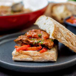 Italian Sliced Beef Pizzaiola
