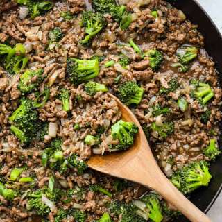 Ground Beef and Broccoli