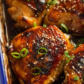 Teriyaki Chicken Thighs in the Oven