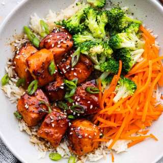 Honey Glazed Salmon Bowls (Quick & Easy!)