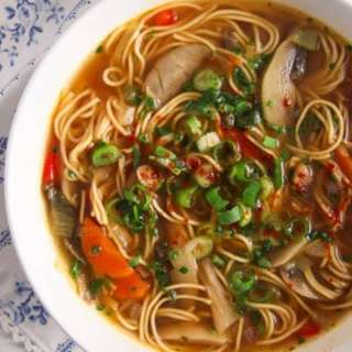 Mushroom Noodle Soup