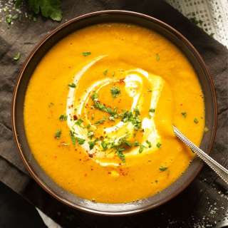 Spicy Carrot and Lentil Soup