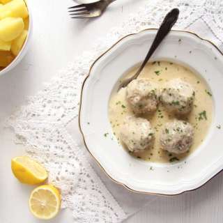 German Meatballs in Caper Sauce - Königsberger Klopse