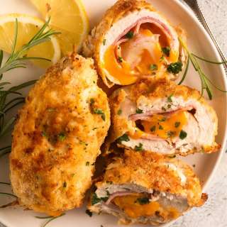 Air Fryer Chicken Cordon Bleu