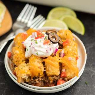 Easy Beef Enchilada Tator Tot Casserole Recipe