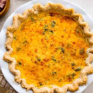 Easy Ham and Broccoli Quiche
