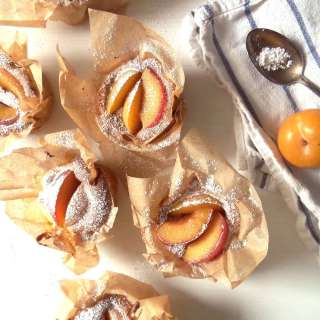 Mini Clafoutis with Plums