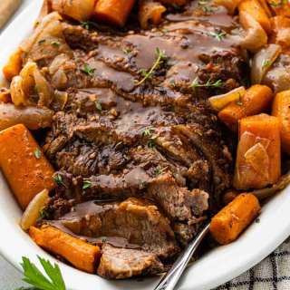 Slow Cooker Red Wine Beef Brisket