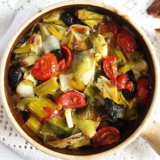 Leek Stew with Olives