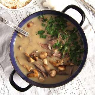 Turkey Fricassee (with Leftover Turkey)