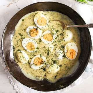 German Eggs in Mustard Sauce