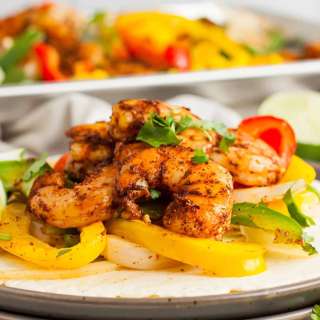Sheet Pan Shrimp Fajitas Recipe