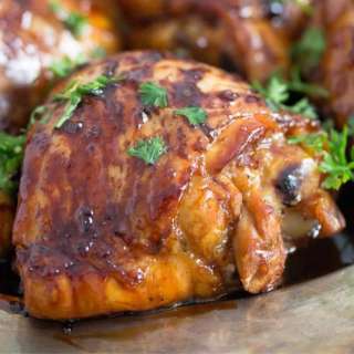 Sticky Honey Lime Chicken Thighs