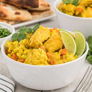 Crock Pot Chicken Curry Rice Bowls