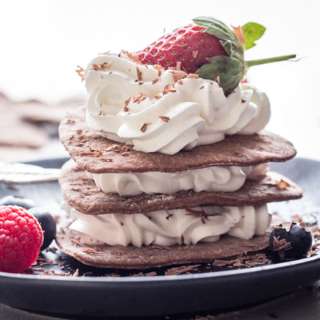 Thin Chocolate Cookie Layered Dessert