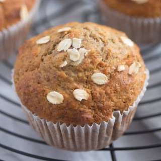 Honey Oat Banana Muffins