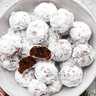 Chocolate Snowball Cookies