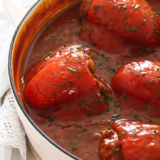 Stuffed Peppers in Tomato Sauce