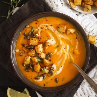 Creamy Potato and Pumpkin Soup